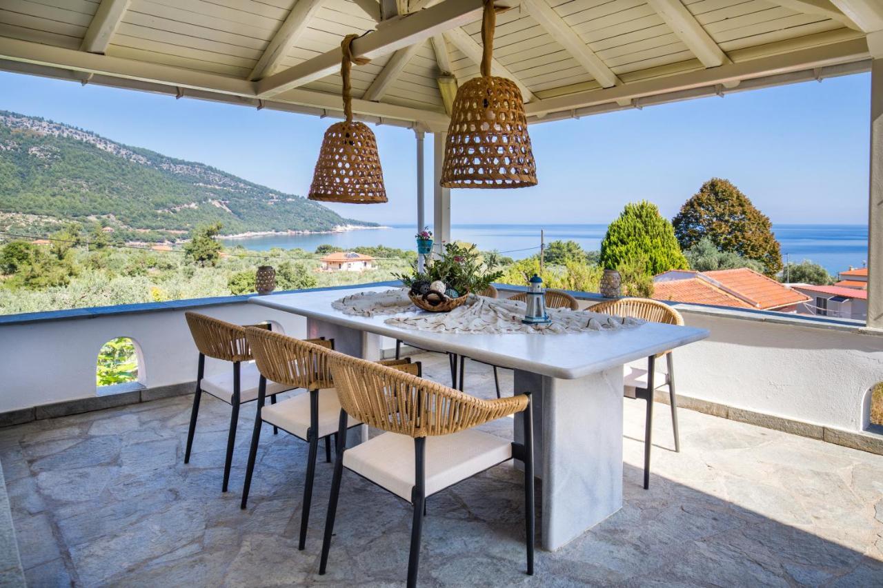 Vista Del Mare Luxury Villa Koinira Extérieur photo